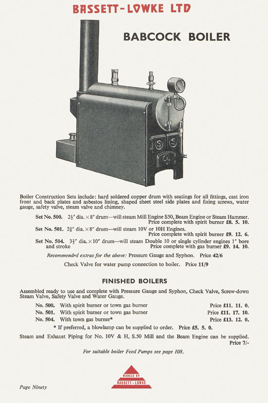 Bassett-Lowke catalogue 1960