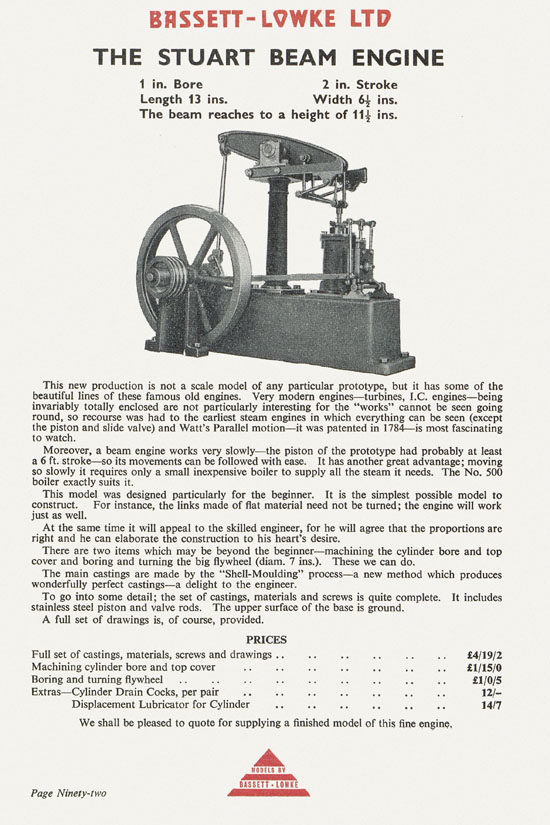 Bassett-Lowke catalogue 1960