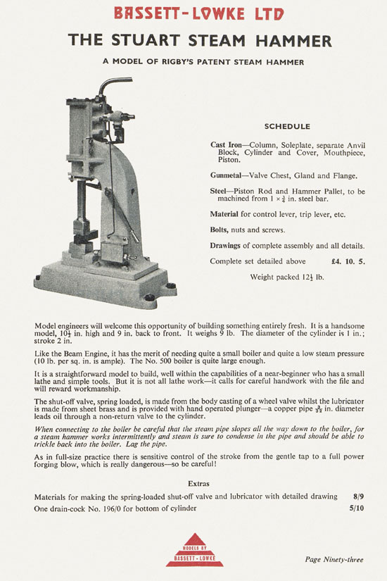 Bassett-Lowke catalogue 1960