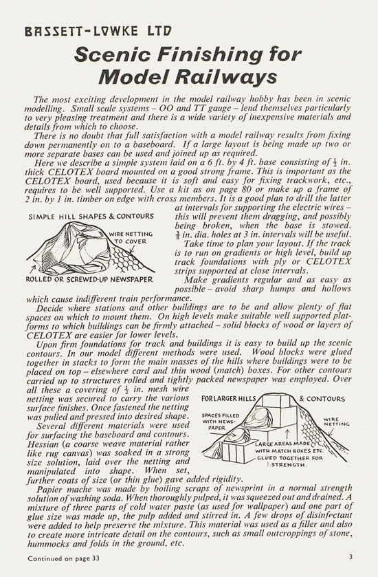 Bassett-Lowke catalogue 1962