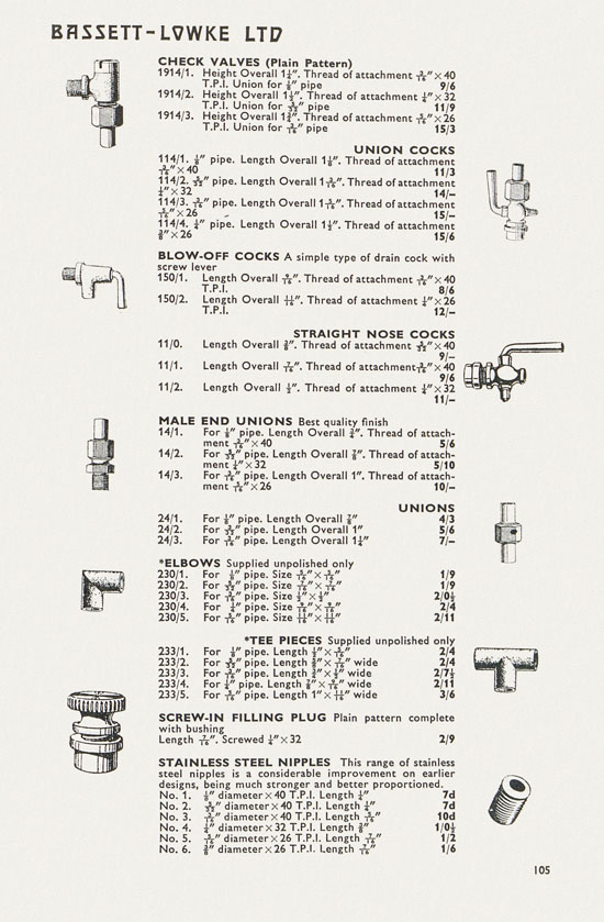 Bassett-Lowke catalogue 1962