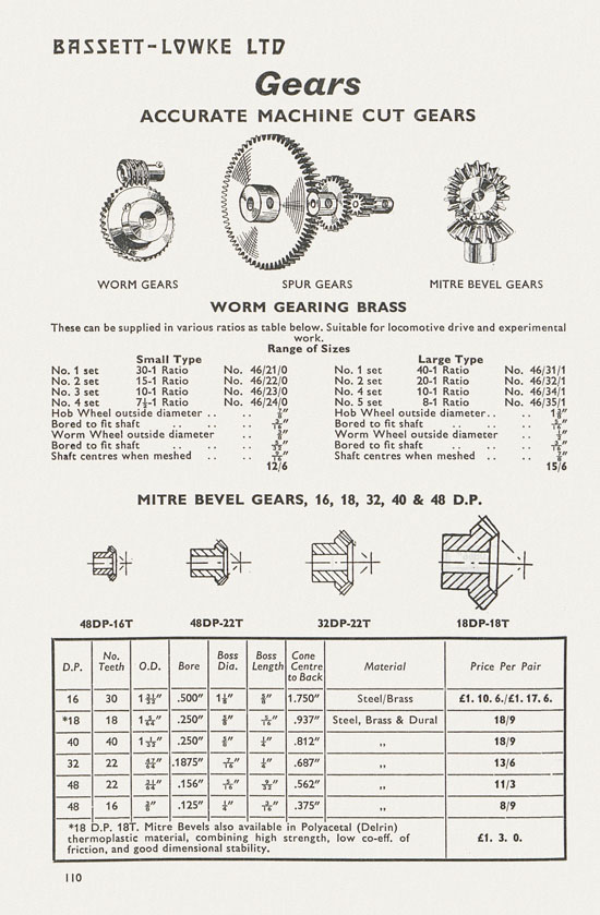 Bassett-Lowke catalogue 1962