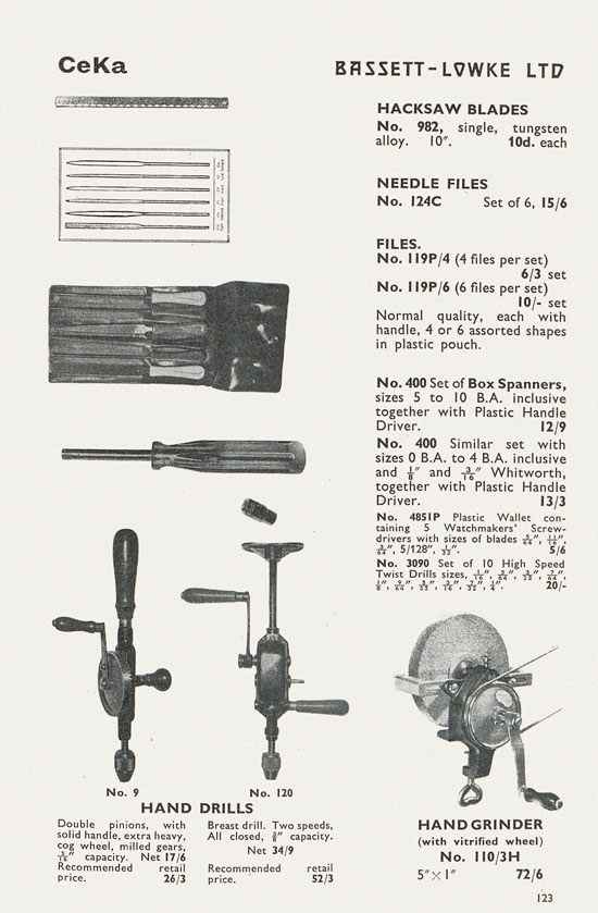 Bassett-Lowke catalogue 1962