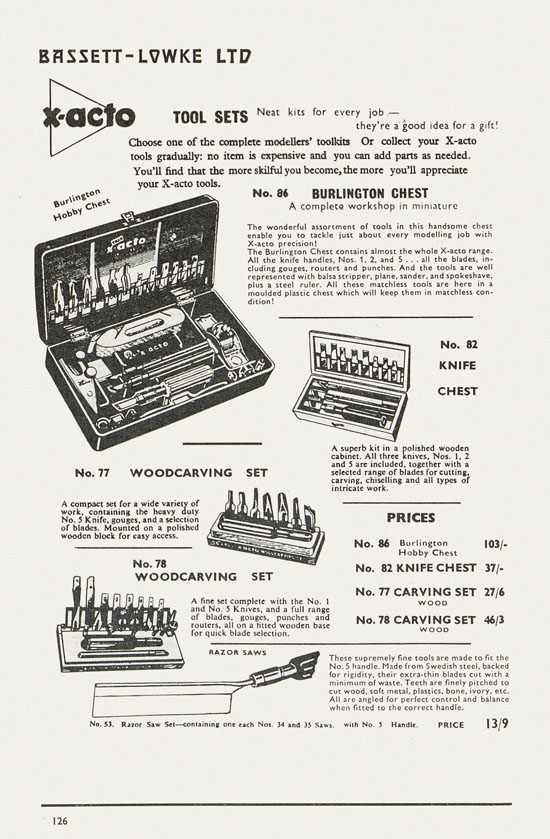 Bassett-Lowke catalogue 1962