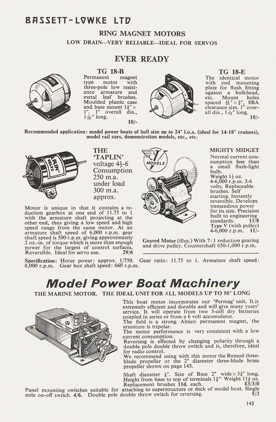 Bassett-Lowke catalogue 1962