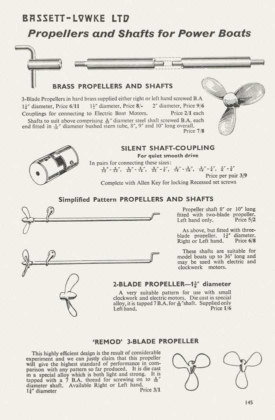 Bassett-Lowke catalogue 1962