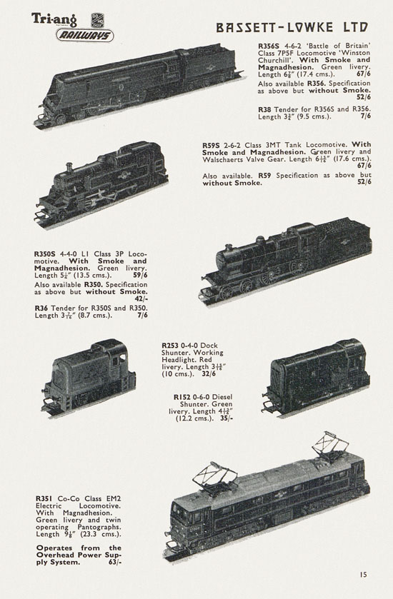 Bassett-Lowke catalogue 1962