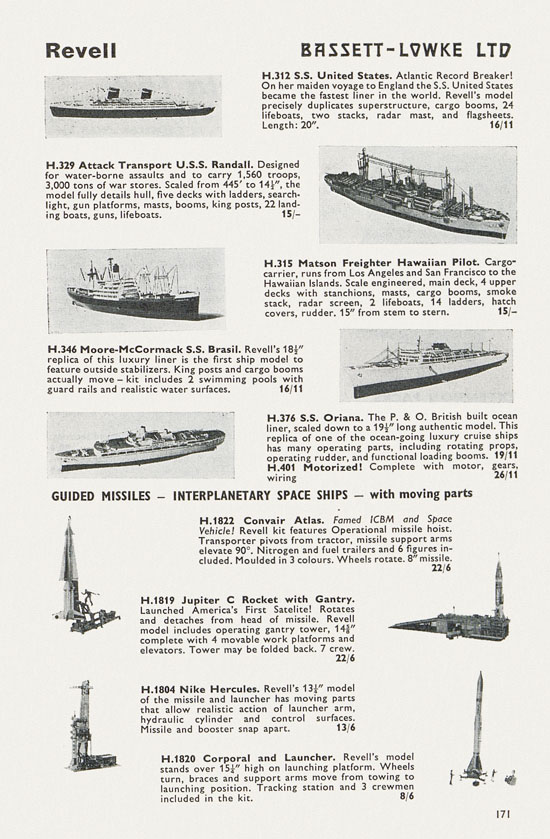 Bassett-Lowke catalogue 1962