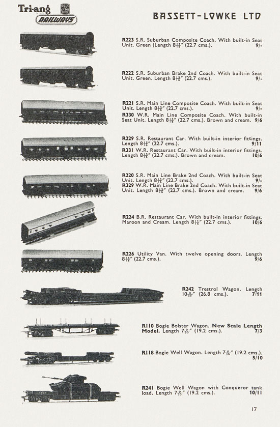 Bassett-Lowke catalogue 1962