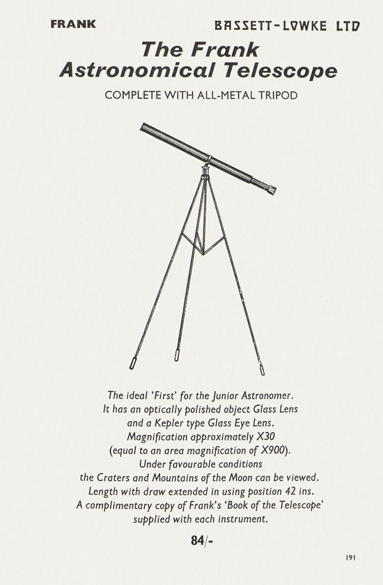 Bassett-Lowke catalogue 1962