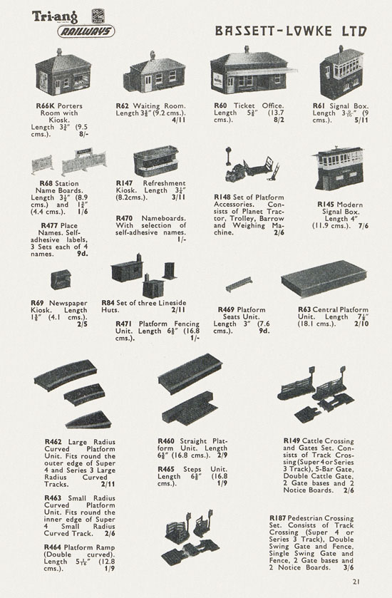 Bassett-Lowke catalogue 1962