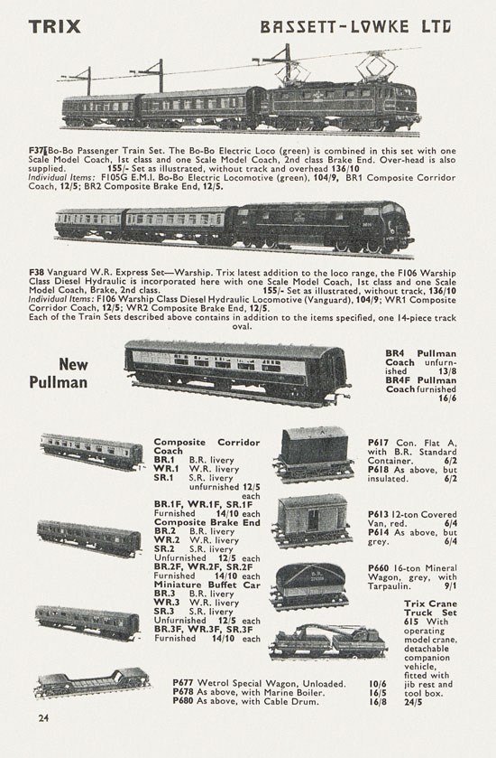 Bassett-Lowke catalogue 1962