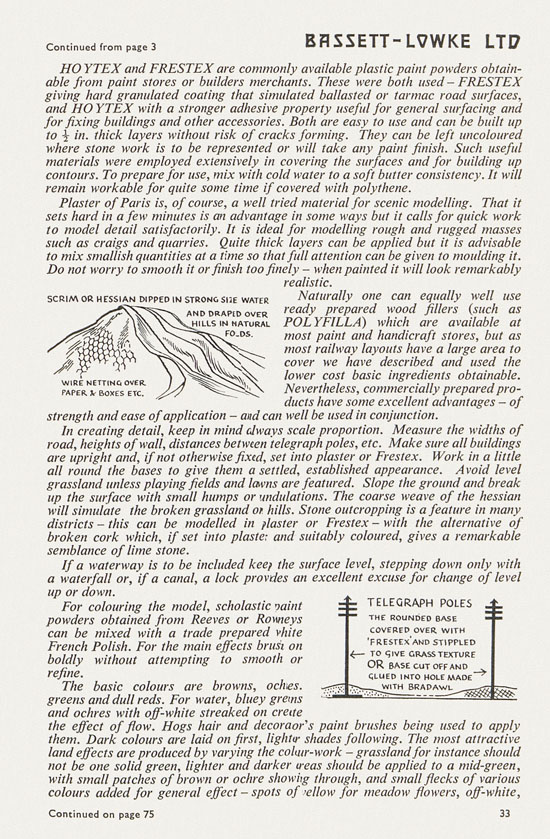 Bassett-Lowke catalogue 1962