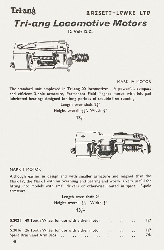 Bassett-Lowke catalogue 1962