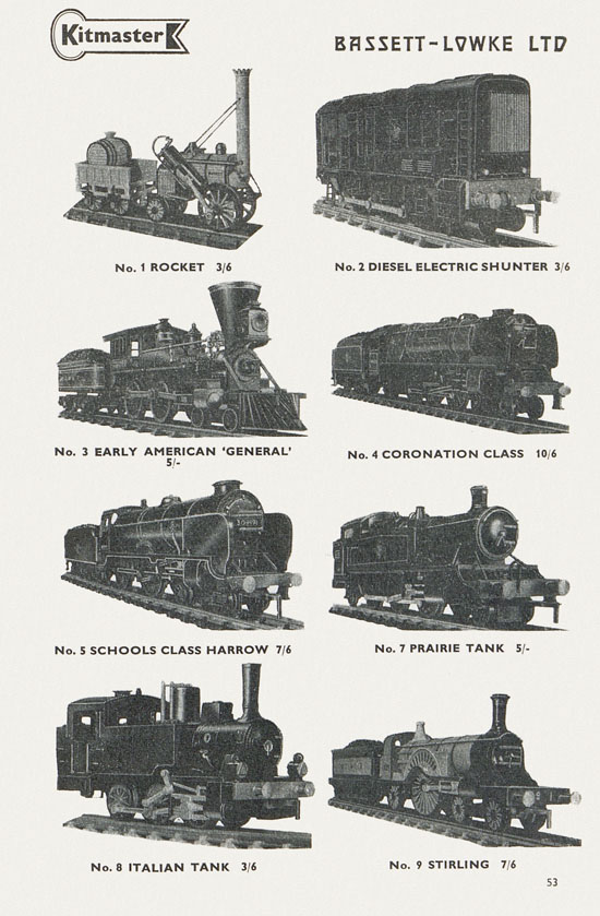 Bassett-Lowke catalogue 1962