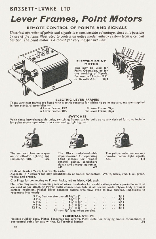 Bassett-Lowke catalogue 1962