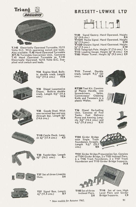 Bassett-Lowke catalogue 1962