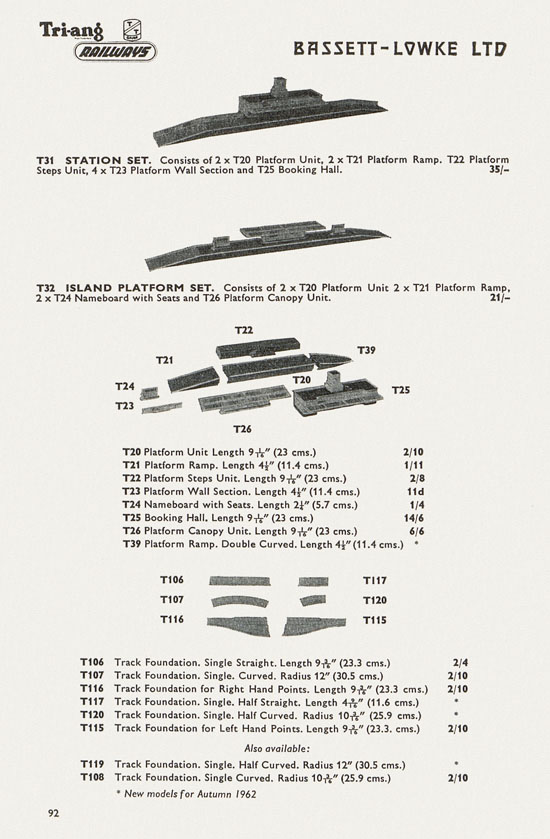 Bassett-Lowke catalogue 1962