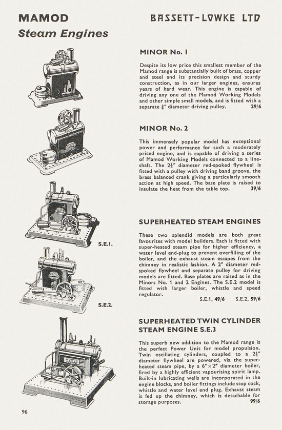 Bassett-Lowke catalogue 1962