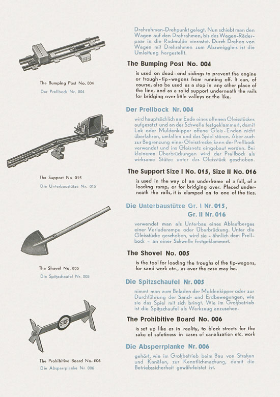 Biller-Bahn Katalog 1956