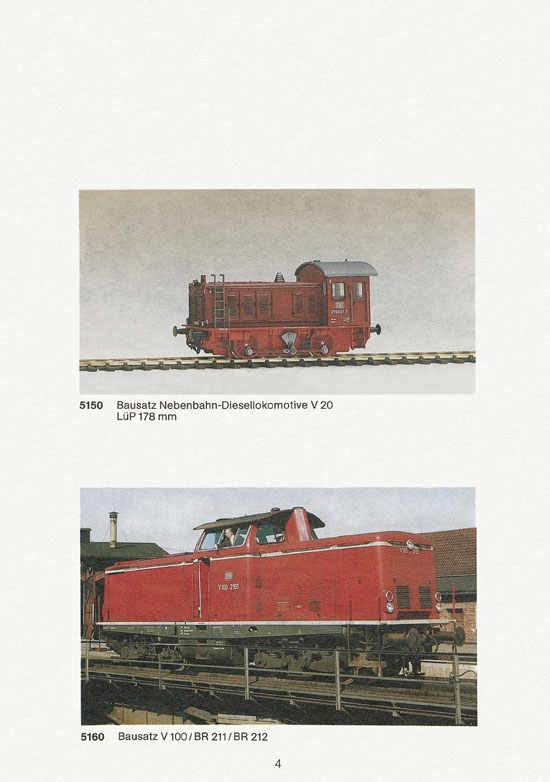 Seite 4 Biller-Bahn Katalog Spur 0 1988