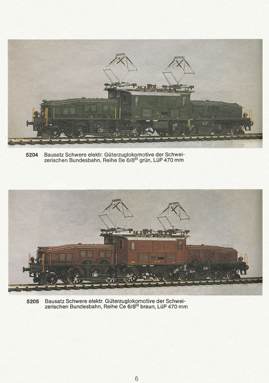 Seite 6 Biller-Bahn Katalog Spur 0 1988