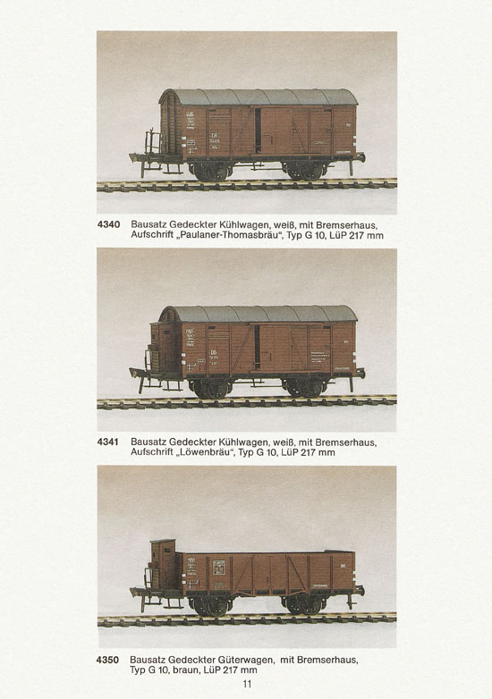 Seite 11 Biller-Bahn Katalog Spur 0 1988