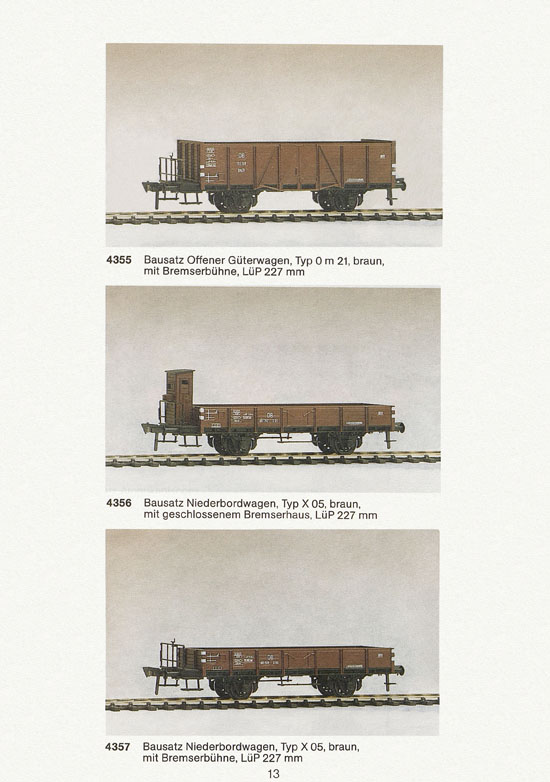 Seite 13 Biller-Bahn Katalog Spur 0 1988