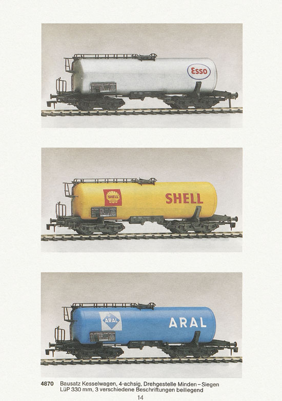Seite 14 Biller-Bahn Katalog Spur 0 1988