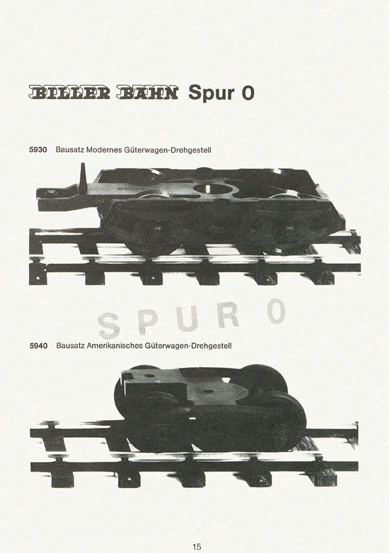 Seite 15 Biller-Bahn Katalog Spur 0 1988
