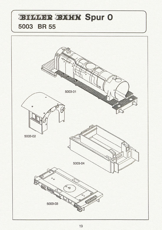 Seite 19 Biller-Bahn Katalog Spur 0 1988