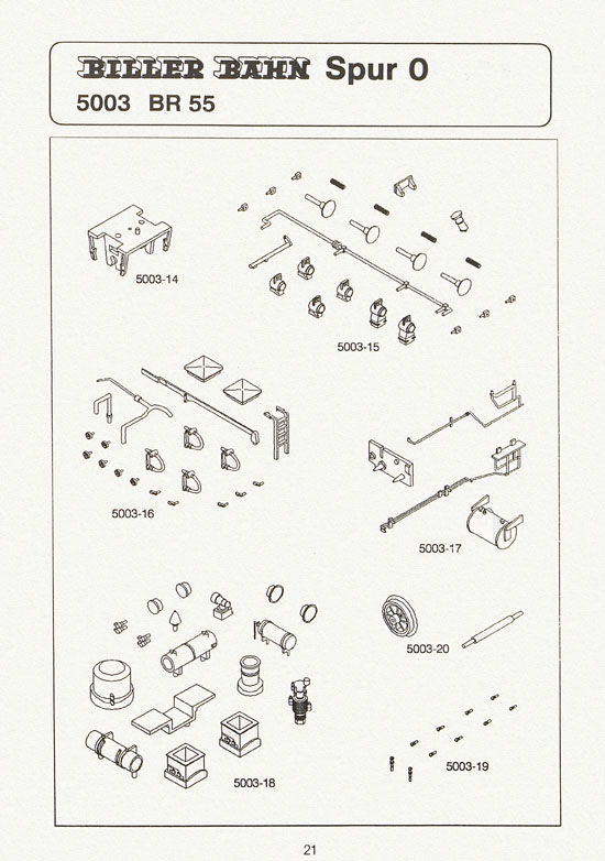 Seite 21 Biller-Bahn Katalog Spur 0 1988