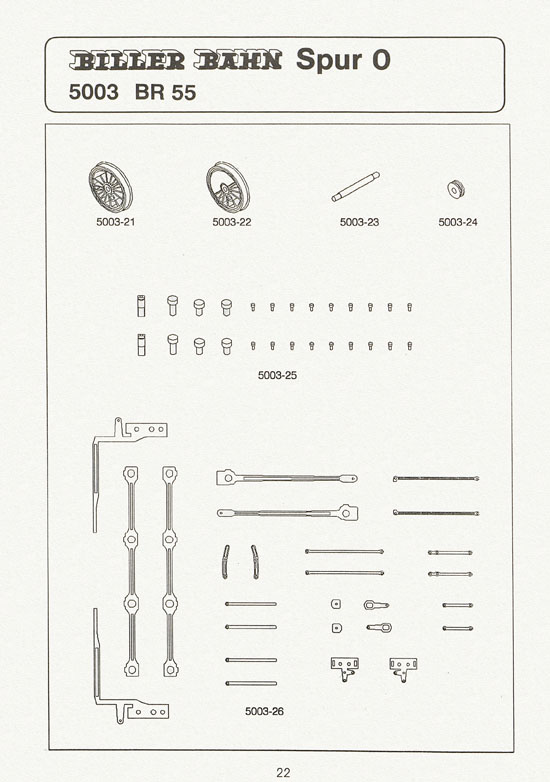 Seite 22 Biller-Bahn Katalog Spur 0 1988