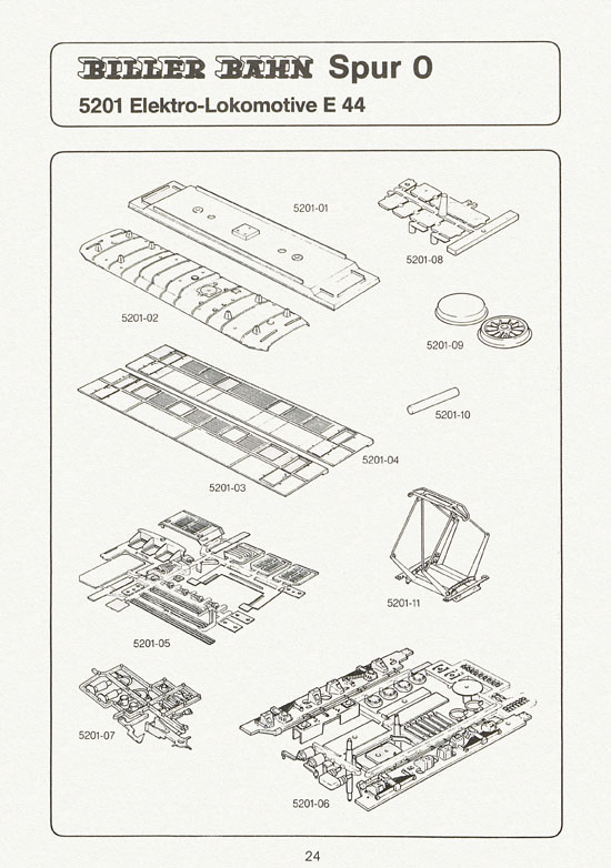 Seite 24 Biller-Bahn Katalog Spur 0 1988