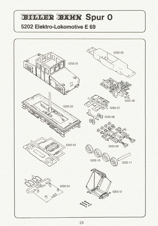 Seite 25 Biller-Bahn Katalog Spur 0 1988
