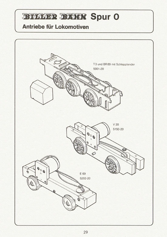 Seite 29 Biller-Bahn Katalog Spur 0 1988