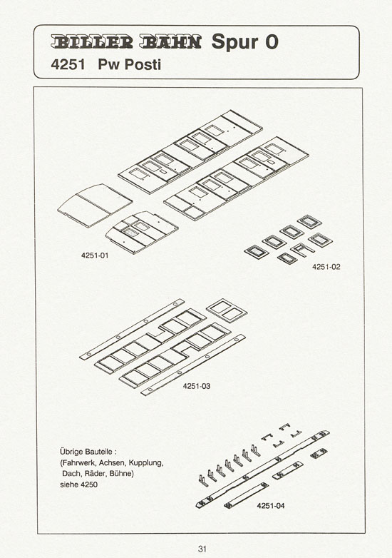 Seite 31 Biller-Bahn Katalog Spur 0 1988
