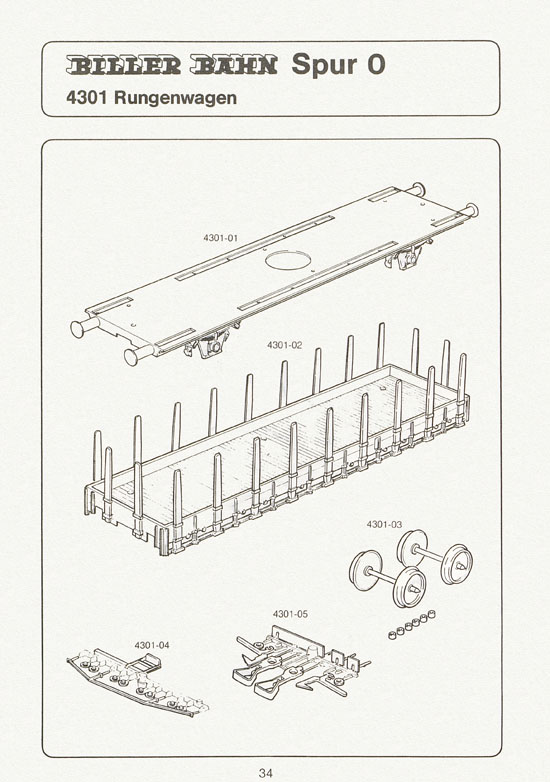 Biller-Bahn Katalog Spur 0 1988