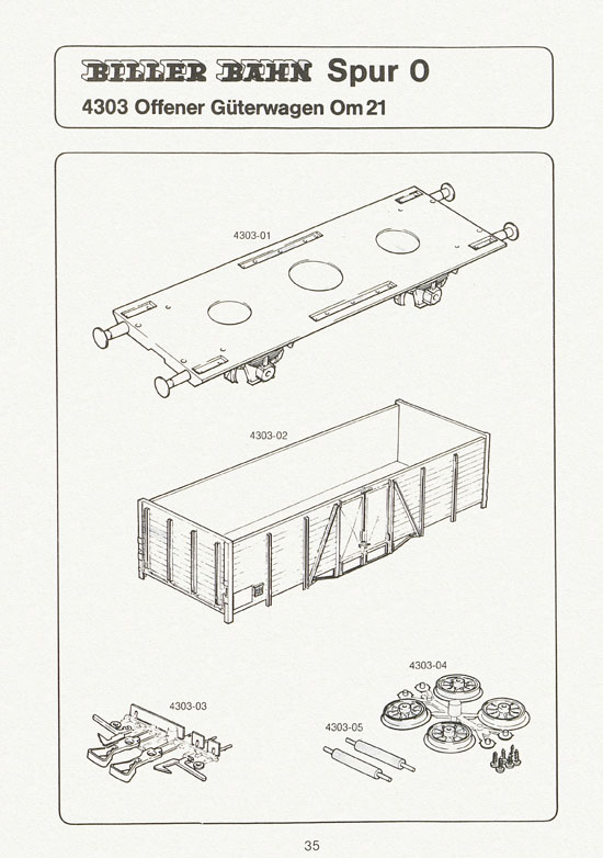 Biller-Bahn Katalog Spur 0 1988