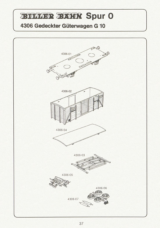 Seite 37 Biller-Bahn Katalog Spur 0 1988
