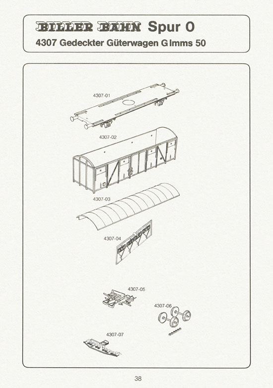 Seite 38 Biller-Bahn Katalog Spur 0 1988