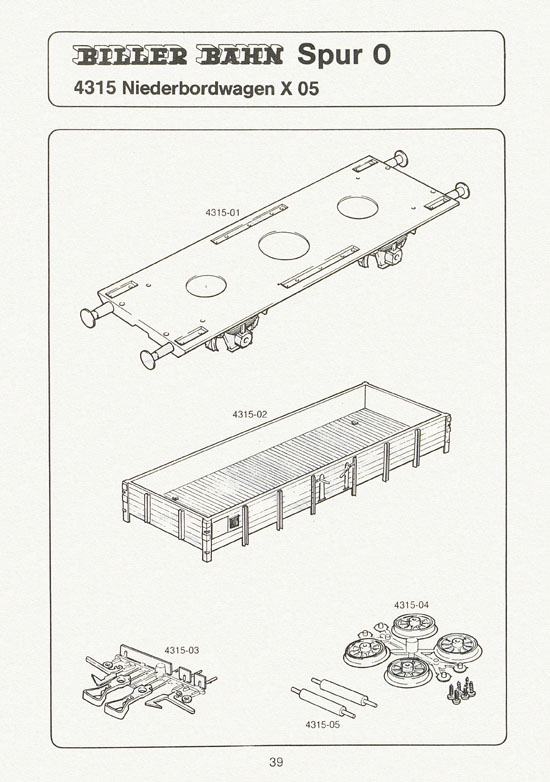 Seite 39 Biller-Bahn Katalog Spur 0 1988