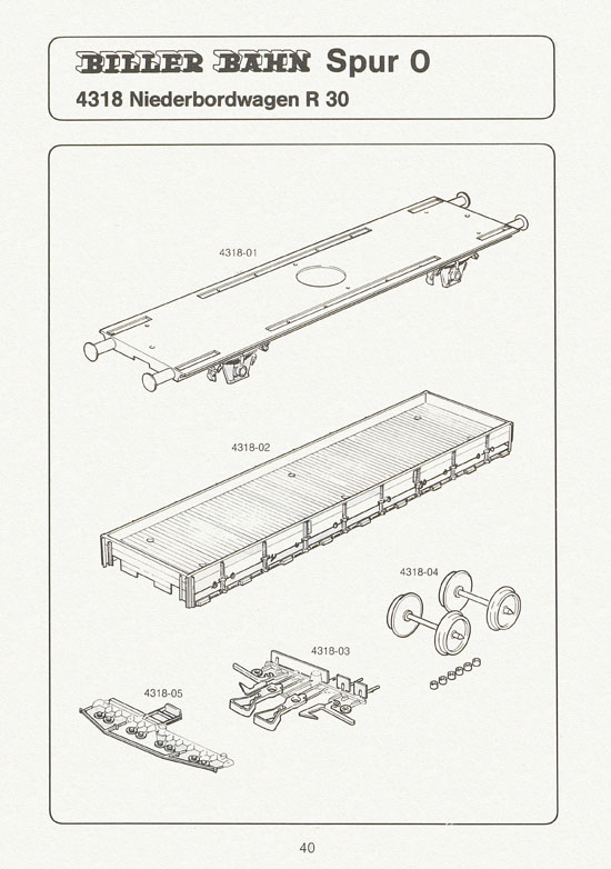 Biller-Bahn Katalog Spur 0 1988