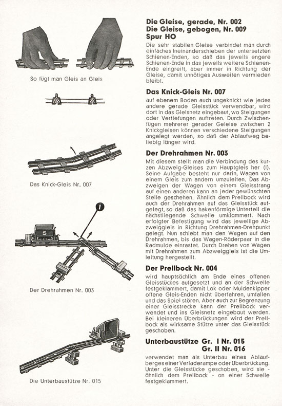 Biller-Bahn Prospekt 1960