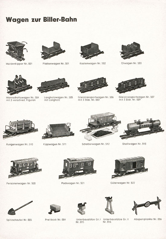 Biller-Bahn Prospekt 1960