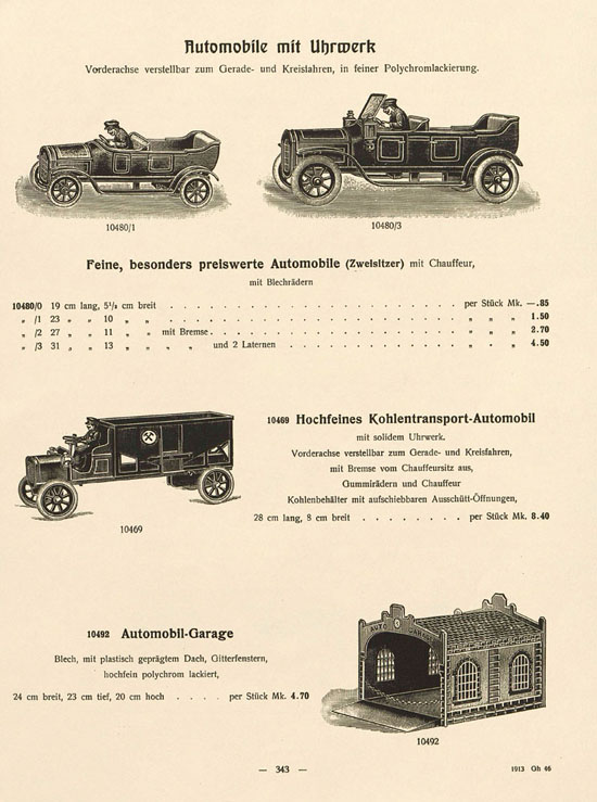 Bing 1913 1. Nachtrag