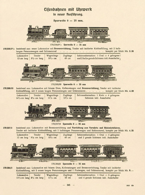 Bing 1913 1. Nachtrag