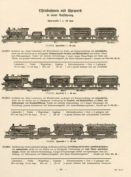 Bing 1913 1. Nachtrag