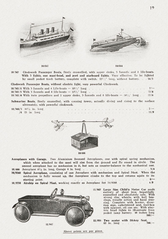 Bing Toys 1929 english
