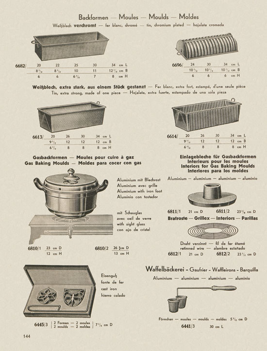 Bing Hausgeräte Küchengeräte 1936